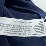 Eileen Fisher  Navy Blue High Rise Pull On Elastic Waist Pants Slacks Size Medium Photo 3