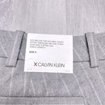 Calvin Klein  Women's Gray Pinstripe Slim Ankle Pants 4 Photo 3
