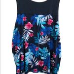 secret treasures Womens Sleep Top Size 4X 26 W-28W Navy Floral Rayon Spandex New Photo 3