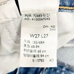 Levi's Levi’s Ribcage Straight Ankle Jeans in Summer Slide Medium Wash Crop Size 27 | 4 Photo 12