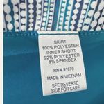 Curvy Plus XXL Pebble Beach Women’s Golf Skirt Skort Teal White Blue Photo 7