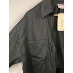 LNA Pirate Black Radar Zip Up Long Sleeve Collared Shirt Size S Broken Zipper Photo 6