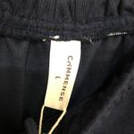 Commense Womens Side Panel Cargo Sweatpants Drawstring Long Pants Navy Large NWT Blue Photo 4