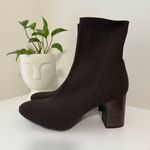 BORN Meggs Brown Sock Boots Pull Photo 6