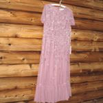 Mac Duggal 9212 Embellished High Neck Cap Sleeve A Line Dress Pink 12 Photo 6