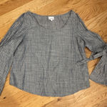 Shyanne  Blue Striped Women's Blouse Photo 0