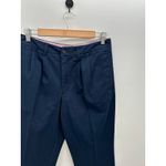 Lands' End  Navy Blue Chino Pants Front Pleat Dress Pants Office Uniform Women 8 Photo 4