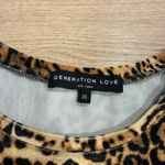 Generation Love  Julia Cheetah Leopard Print Puff Sleeve Velvet Top Size XS Photo 3