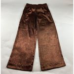 A New Day Shiny Copper Wide Leg Pull On Pant S Photo 0