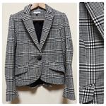 Maison d' Amelie Gingham Plaid One Button Pocket Blazer Size Medium Multiple Photo 2