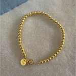 Boutique 4mm Bead Ball‎ Bracelet Minimalist Jewelry | Yellow Gold Plated Sterling Silver Photo 1