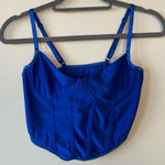 SheIn corset top blue Photo 0