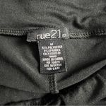 Rue 21 Women's Sporty Athletic Biker Shorts With Checkered Side Detail Sz M Black Size M Photo 5