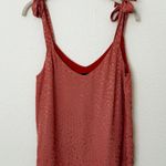 [NAF NAF] Coral Animal Print Shoulder Bow Strap Sleeveless Blouse Size Small S Pink Photo 0