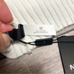 NVGTN Off White Ribbed Long Sleeve Turtleneck Form Fitting Crop Top Medium NWT Photo 7