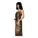 Mac Duggal IEENA for Gold Metallic One-Shoulder Gown style 26728 size 8 Photo 15