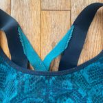 green and black snake print marbled sports bra Size XS Photo 2