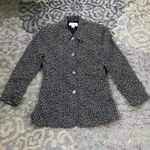 Liz Claiborne Collection Vintage Two Piece Pantsuit Black & White Polka Dot 12 Photo 1