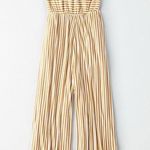 American Eagle  Outfitters Yellow Striped Tube Jumpsuit- Small Photo 1