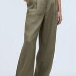 Madewell Taupe Twill Lanie High Rise Wide Leg Summer Trouser Pant 6 Photo 0