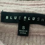 Blue Blush Light Pink Button Down Sweater Photo 3