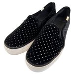 Kate Spade Keds X  Double Decker Velvet Sneakers Black 6.5 Diamonds Slip On Shoe Photo 0