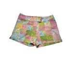 Lilly Pulitzer Vintage Size 6 Pastel Patchwork Mixed Pattern Shorts #T8-5 Photo 0
