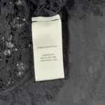 Rebecca Taylor Blouse Black Lace Sheer Top Medium Gothic Dark Romantic Feminine Photo 7