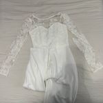 Lulus Write Your Own Romance White Embroidered Long Sleeve Jumpsuit Photo 2