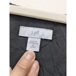 J.Jill Midi Dress Black White Mixed Print Plaid Print Size XLarge Petite Photo 2