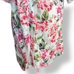 Show Me Your Mumu Pink Floral Kimono Robe One Size Watercolor Short Sleeve Photo 3