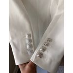 NEW NWT Self Portrait White Crepe Diamante Trim Mini Dress size 4 Small Photo 8