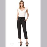 IRO $462 Sheava High Rise Wrap Cropped Paperbag Pants Black Size FR 42/ US 10 Photo 2