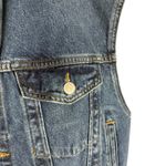 AGOLDE  Charli Sleeveless Button Front Denim Trucker Jean Vest Size Small Photo 6