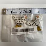 Hen boots design wooden dangle drop hook earrings‎ White Photo 6