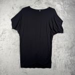 Zero + Maria Cornejo Shirt Women Black Dolman Sleeve Minimalist Neutral Casual S Photo 2