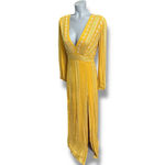 En Creme Yellow Gold Maxi Dress Size S Photo 3