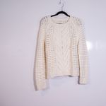 Ulla Johnson Women's Alpaca Wool Blend Knit Crew Neck Pullover Sweater Ivory L Photo 0