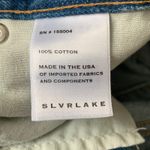 SLVRLAKE Hero High Waist Raw Hem Slim Straight Leg Jeans Womens 32 Blue Photo 7