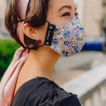 Dahlia Senreve Floral Print Cotton Face Mask in in Daze NEW Photo 0