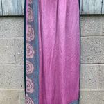 Size S//Vintage 70s Silk Scarf Skirt Judy Hornby Couture Purple Photo 0