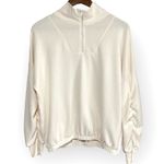 Culture Code Cream 1/4 Zip Pullover Sweater Size Large Cozy Neutral Lightweight Tan Photo 1