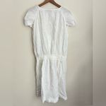 Kookai  White Linen faux wrap dress short cup sleeve V neck 42 Photo 1