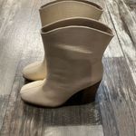 Journee Collection JOURNEE Elegant Cream Ankle Boots Size 9 Photo 3