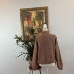 Jessica Simpson  Women Cardigan Cropped Sweater Size M Long Sleeve Crew Neck Photo 4