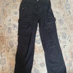 Bershka Black Mid-Ride Cargo Pants Photo 0