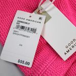 Good American NEW Always Fits Bikini Set One Shoulder Top Tiny Ties Bottom Pink Photo 8