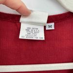 Vintage MATCH Jumper Maxi Dress Women M Red Cotton Corduroy Button Front Holiday Size M Photo 4