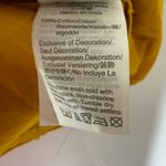 J.Crew  Yellow Smocked Crew Neck Puff Sleeve Shirred Cotton Top Small Photo 4