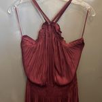 fab'rik  GRETA SMOCK WAIST HALTER MIDI DRESS M Photo 5